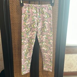 Purple Lavender Unicorn leggings size 5-6